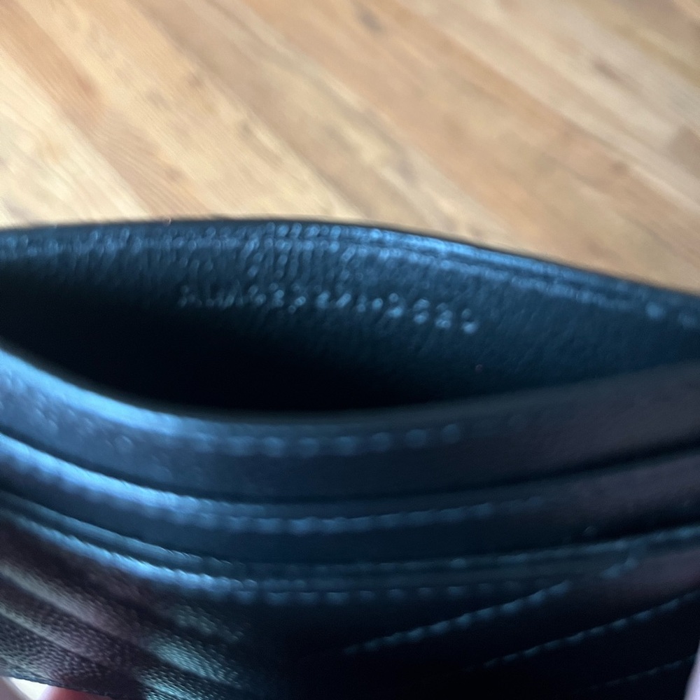 Saint Laurent Quilted Black Card Holder - Picture 10 of 13